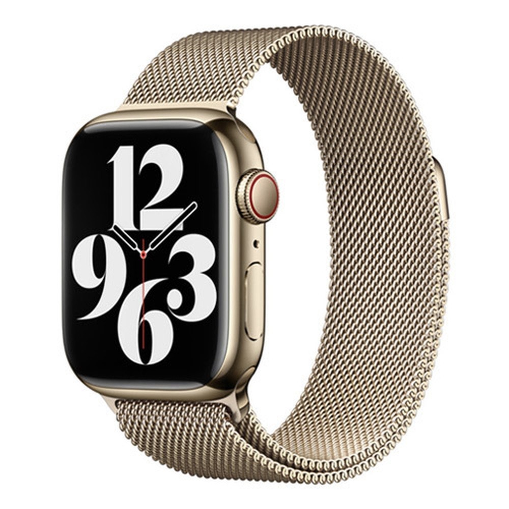 Bracelet métallique doré compatible avec Apple Watch