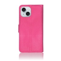 Étui Portefeuille Fushia pour iPhone 15 Plus