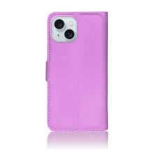 Etui portefeuille violet pour iPhone 15 Plus