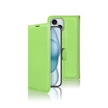 Etui Portefeuille Zanae pour iPhone 15 Plus Vert