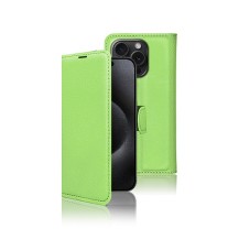 Étui Portefeuille Zanae pour iPhone 15 Pro Max de couleur verte