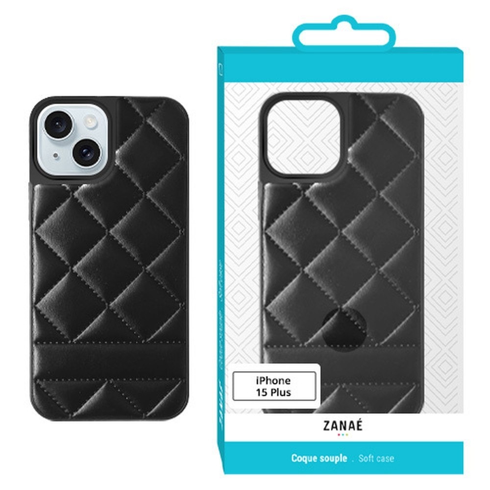 Coque noire pour iPhone 15 Plus