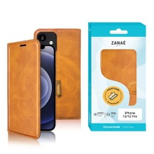 Étui Portefeuille Zanae Columbia pour iPhone 12 / 12 Pro couleur moutarde