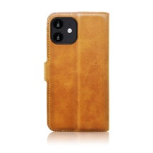 Étui Portefeuille Zanae Columbia pour iPhone 12 / 12 Pro couleur moutarde