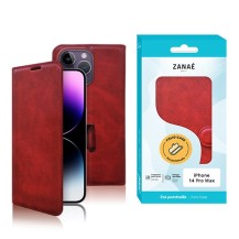 Etui Portefeuille Zanae Columbia Rouge pour iPhone 14 Pro Max