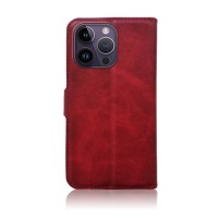 Etui Portefeuille Zanae Columbia Rouge pour iPhone 14 Pro Max