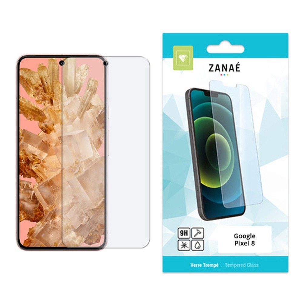 Film Protecteur en Verre Trempé pour Google Pixel 8 Transparent