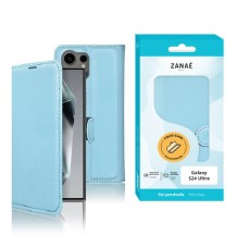 Étui portefeuille bleu clair pour Galaxy S24 Ultra