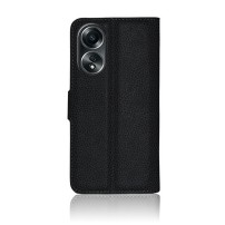 Etui Portefeuille Zanae pour Oppo A58 4G en noir