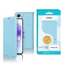 Etui Portefeuille Zanae pour Galaxy A55 Bleu Clair