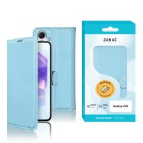 Etui Portefeuille Zanae pour Galaxy A55 Bleu Clair