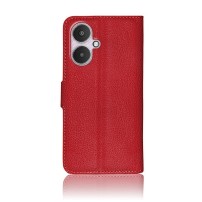 Etui Portefeuille Zanae Rouge pour Redmi 13C 5G et Poco M6 5G