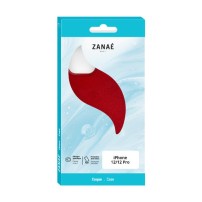 Coque Winter Whisper rouge pour iPhone 12 et 12 Pro.