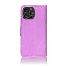 Étui portefeuille violet pour iPhone 16 Pro Max