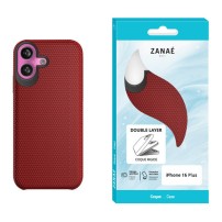 Coque Double Layer rouge pour iPhone 16 Plus