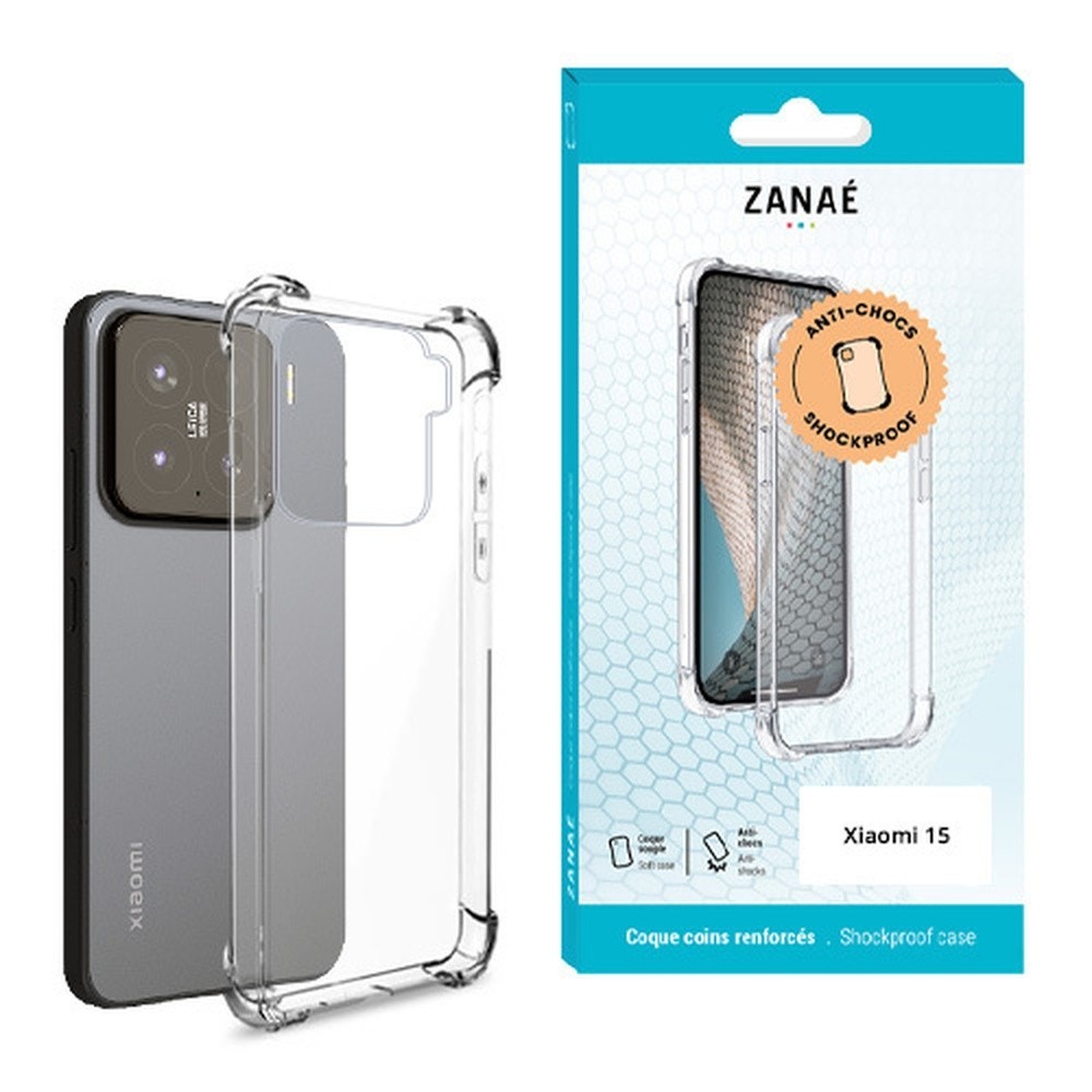 Coque Silicone Transparente avec Coins Renforcés pour Xiaomi 15