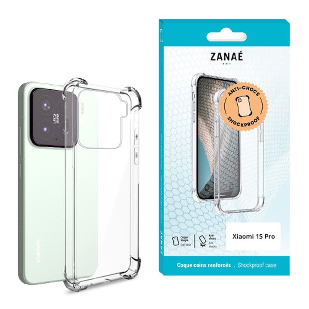 Coque Silicone Transparente avec Coins Renforcés pour Xiaomi 15 Pro