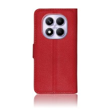 Etui Portefeuille Zanae rouge pour Xiaomi Redmi Note 14 Pro 4G