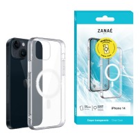 Coque transparente compatible MagSafe pour iPhone 14