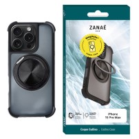 Coque Galileo MagSafe noire pour iPhone 15 Pro Max