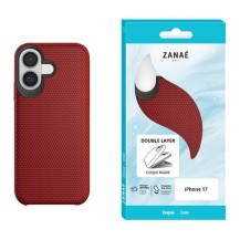 Coque Double Layer rouge pour iPhone 17 vue de face