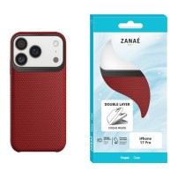 Coque Double Layer pour iPhone 17 Pro en rouge