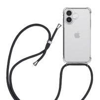 Coque transparente avec cordon pour iPhone 17