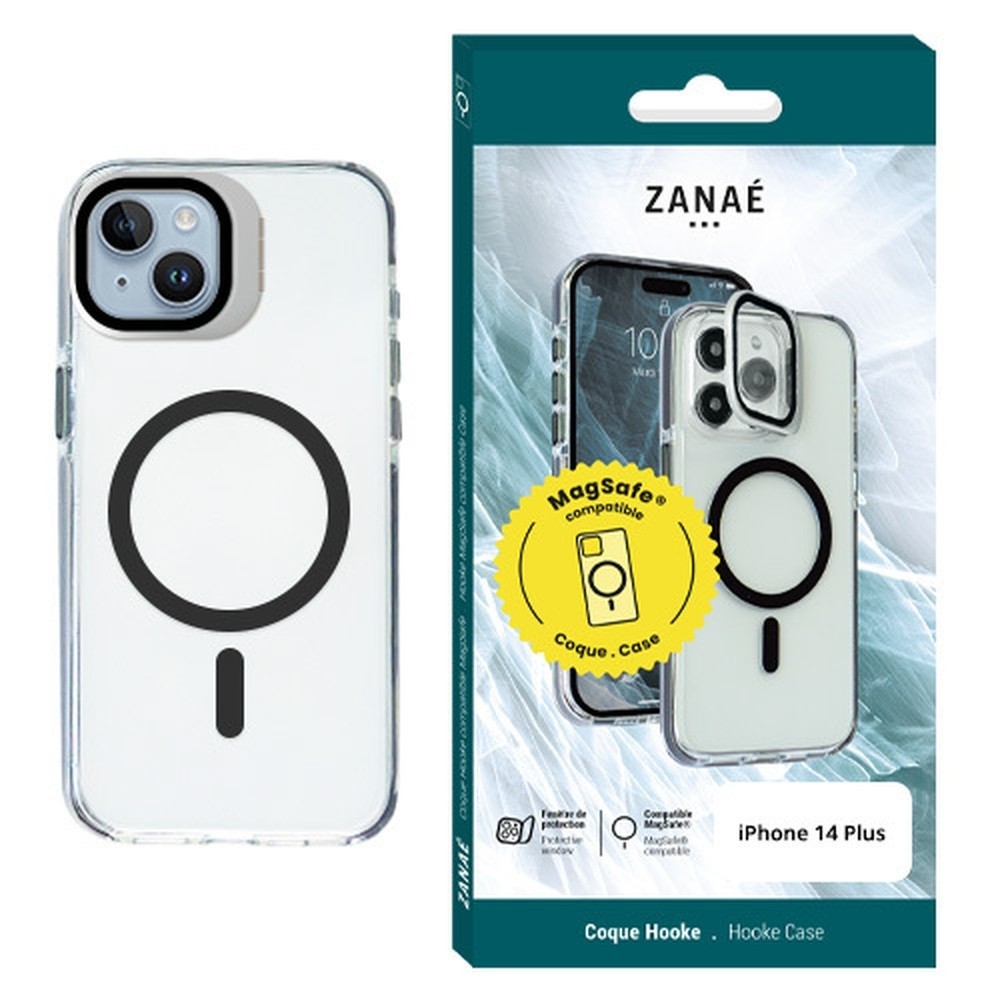 Coque Hooke MagSafe pour iPhone 14 Plus Noir