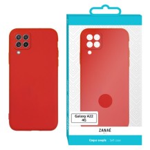 Coque Zanae Color Rouge pour Galaxy A22 et M22 4G