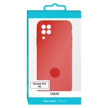 Coque Zanae Color Rouge pour Galaxy A22 et M22 4G