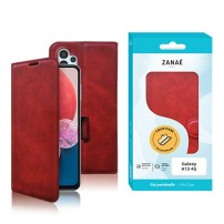 Étui portefeuille Zanae Columbia rouge pour Galaxy A13 4G