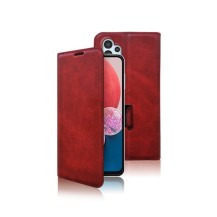 Étui portefeuille Zanae Columbia rouge pour Galaxy A13 4G