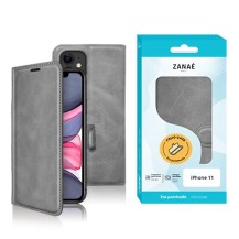 Étui portefeuille gris pour iPhone 11