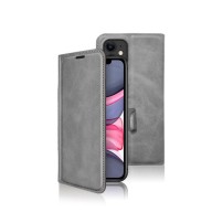 Étui portefeuille gris pour iPhone 11