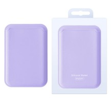 Porte carte MagSafe lilas élégant et pratique