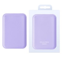 Porte carte MagSafe lilas élégant et pratique