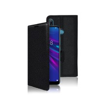 Etui Portefeuille Zanae Noir pour Huawei Y6 et Honor 8A