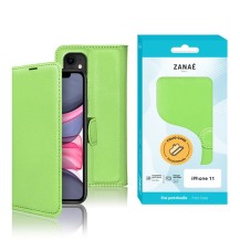 Etui Portefeuille Zanae Vert pour iPhone 11