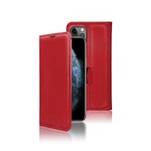Étui portefeuille rouge pour iPhone 11 Pro Max