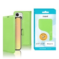 Etui Portefeuille Zanae vert pour iPhone 13