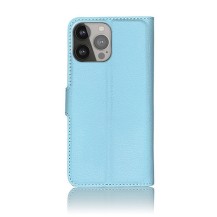 Etui portefeuille Zanae pour iPhone 13 Pro Max en bleu clair