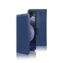 Etui portefeuille Zanae marine pour iPhone 12 et 12 Pro