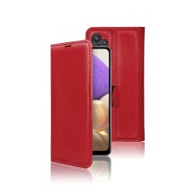 Étui Portefeuille Zanae Rouge pour Galaxy A32 et M32 5G