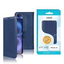Étui portefeuille Zanae marine pour iPhone 16