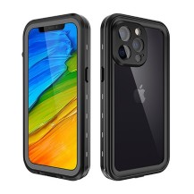 Coque étanche noire compatible iPhone 13 Pro