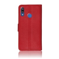 Etui Portefeuille Rouge pour Huawei P20 Lite