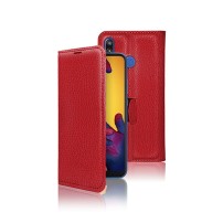Etui Portefeuille Rouge pour Huawei P20 Lite