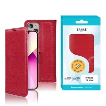 Etui Portefeuille Zanae Rouge pour iPhone 13 mini