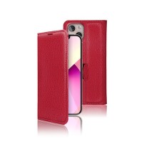 Etui Portefeuille Zanae Rouge pour iPhone 13 mini
