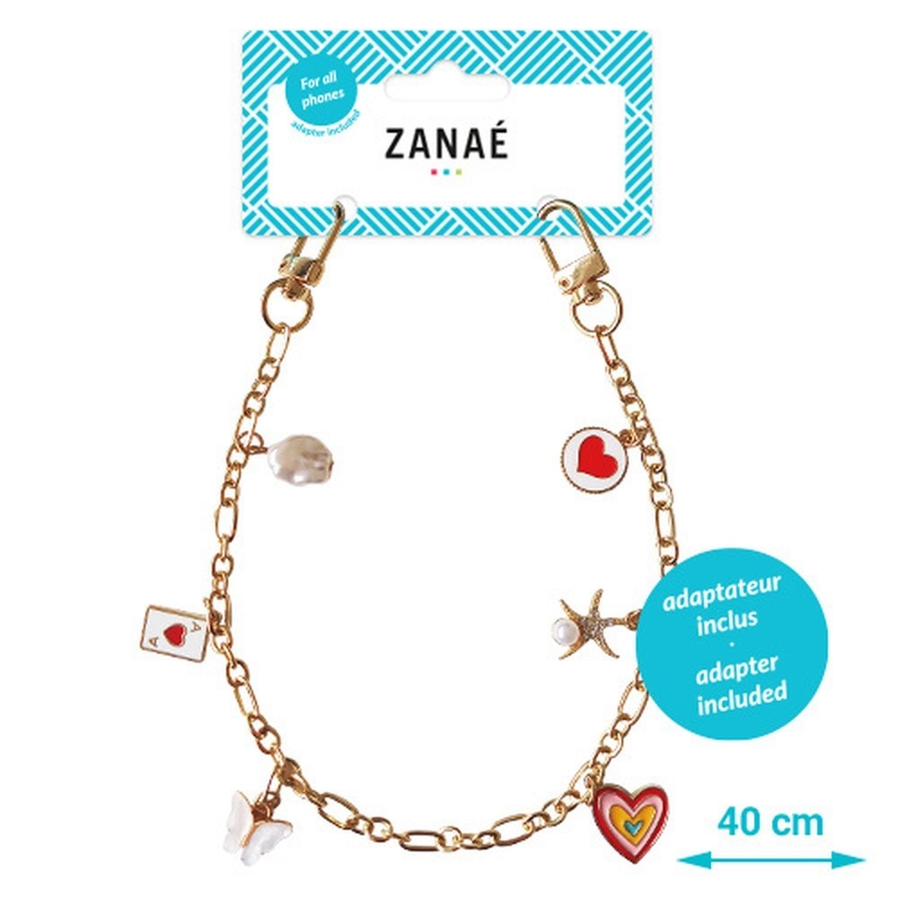 Chaîne courte Romantic Glow avec finition en métal doré